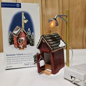 Department 56 The Original Snow Village "Backwoods Outhouse" In Box